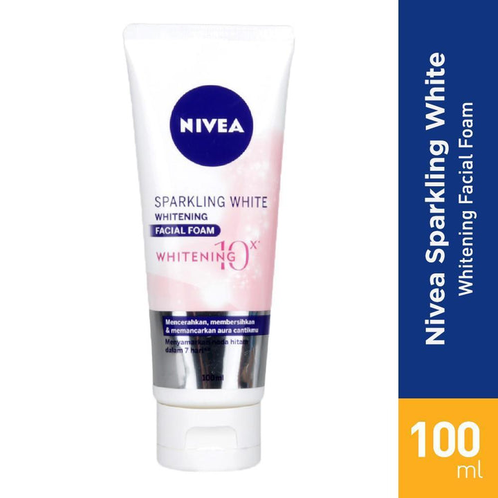 Nivea Sparkling White Whitening Facial Foam - 100ml - Pinoyhyper