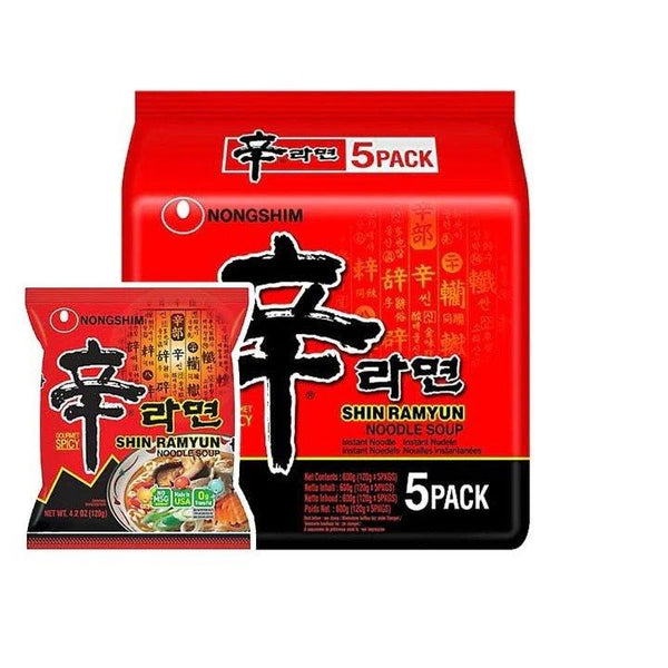 Nongshim Shin Ramyun Korean Noodles- 5Pack - Pinoyhyper