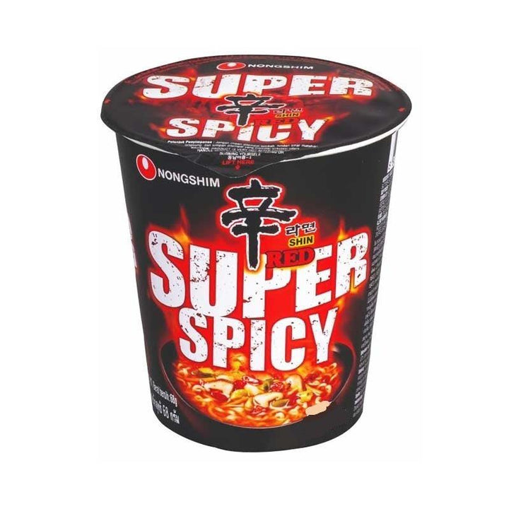 Nongshim Shin Red Super Spicy Noodles Cup - 68gm - Pinoyhyper