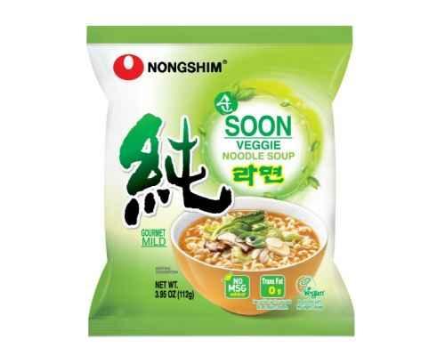 Nongshim Soon Veggie Ramyun (Noodle Soup) 112g - Pinoyhyper