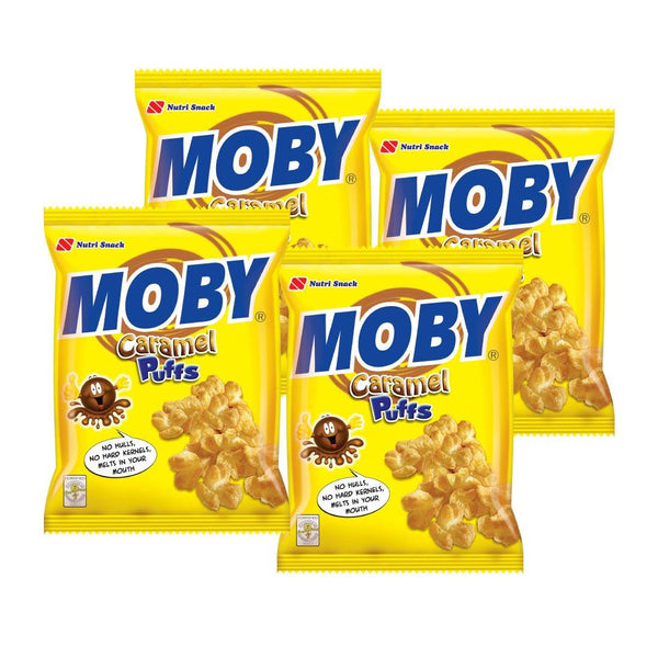 Nutri-Snack Moby Caramel Puffs 60g × 4 pcs (Offer) - Pinoyhyper