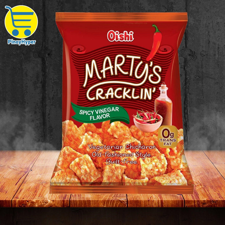 Oishi Marty's Cracklin' Spicy Vinegar Flavor 2×90g(Offer) - Pinoyhyper