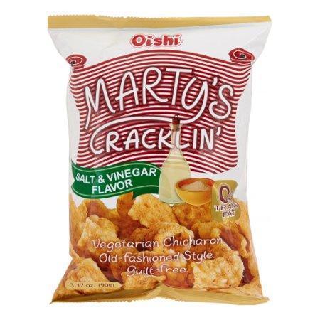 Oishi Marty's Cracklin Salt and Vinegar 90gm - Pinoyhyper
