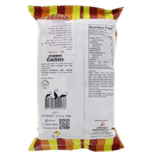 Oishi Prawn Crackers 4×60gm - Pinoyhyper