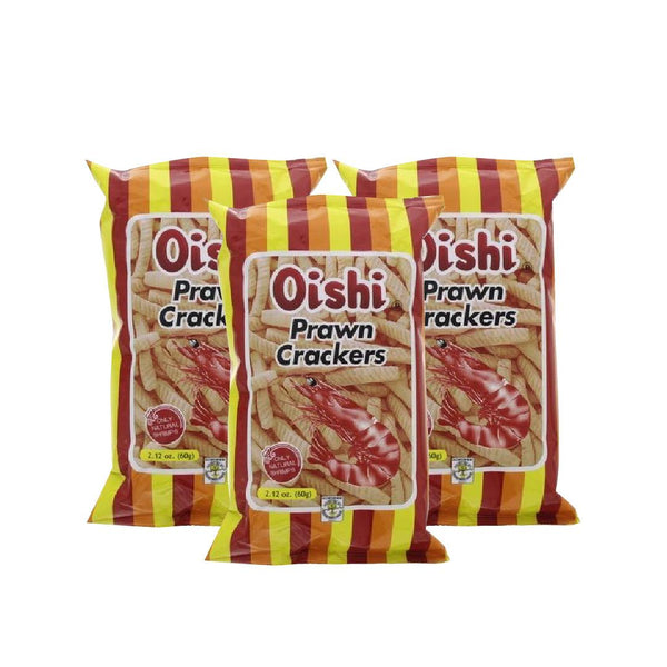 Oishi Prawn Crackers 60gm x 3Pcs (Offer) - Pinoyhyper