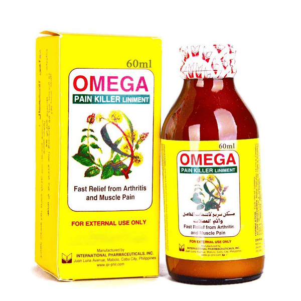 Omega Pain Killer Liniment Fast Relief from Arthritis and Muscle Pain - 60ml - Pinoyhyper