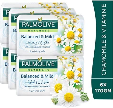 Palmolive Balanced &amp; Mild with Vitamin E Soap - 170g 5+1 Free - Pinoyhyper