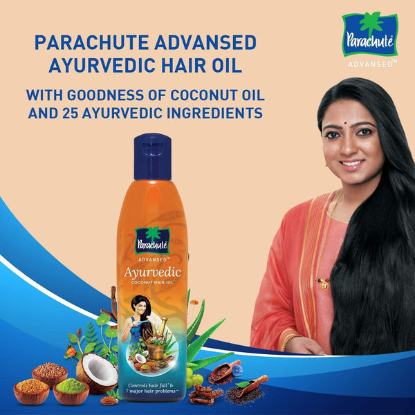 Parachute Ayurvedic Coconut Hair Oil 190 ml - Pinoyhyper