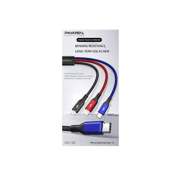 Pavareal Pd Fast Charge 3 in 1 Data Lines Dc-02 - Pinoyhyper
