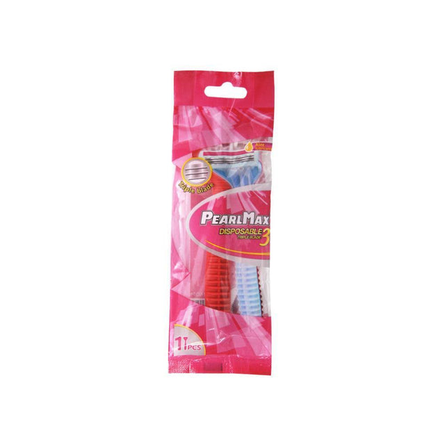 Pearlmax Three Blades Women Disposable Razor - 1pc - Pinoyhyper