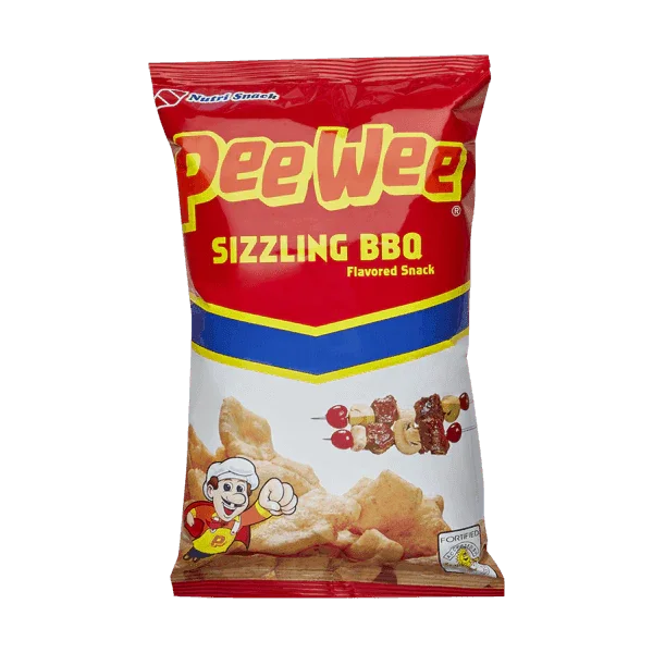 Pee Wee Sizzling BBQ Snack 60g - Nutri Snack - Pinoyhyper