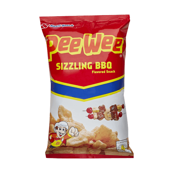Pee Wee Sizzling BBQ Snack 60g - Nutri Snack - Pinoyhyper