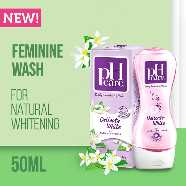 pH Care Daily Feminine Wash Delicate White - 50ml - Pinoyhyper