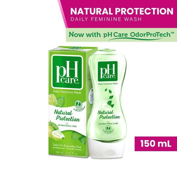 pH Care Daily Feminine Wash Natural Protection -150mL - Pinoyhyper