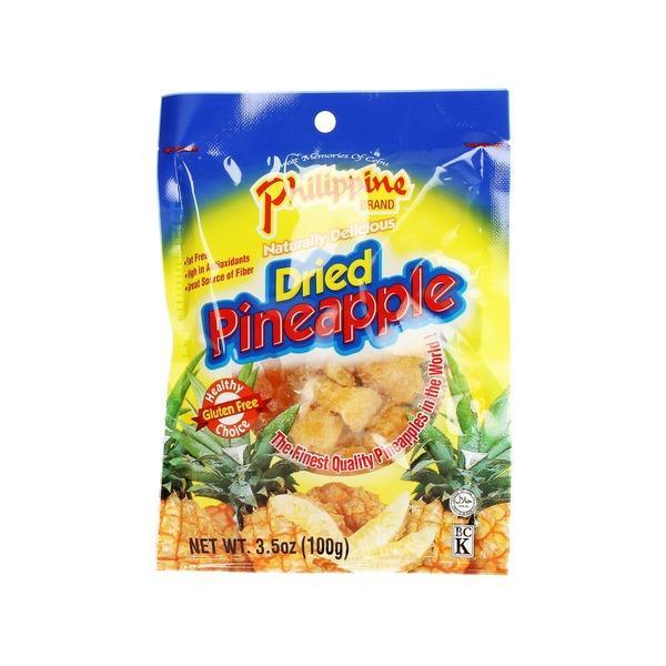 Philippine Dried Pineapple Fruit Treats Snacks 100g - Pinoyhyper