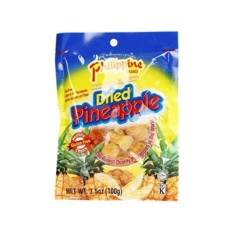 Philippine Dried Pineapple Fruit Treats Snacks 100g - Pinoyhyper