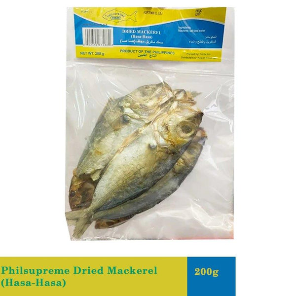 Philsupreme Dried Mackerel (Hasa-Hasa) - 200g - Pinoyhyper
