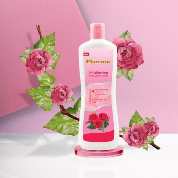 Placenta Hand & Body Lotion Rose Extract 500ml - Pinoyhyper