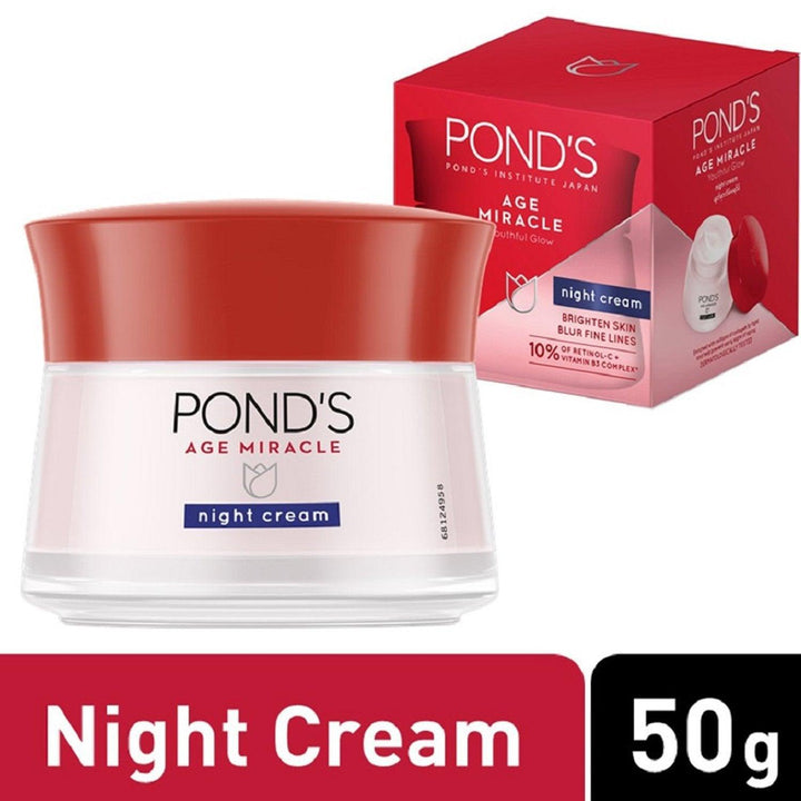 Pond's Age Miracle Youthful Glow Night Cream With Free Eye Cream 50g - Pinoyhyper