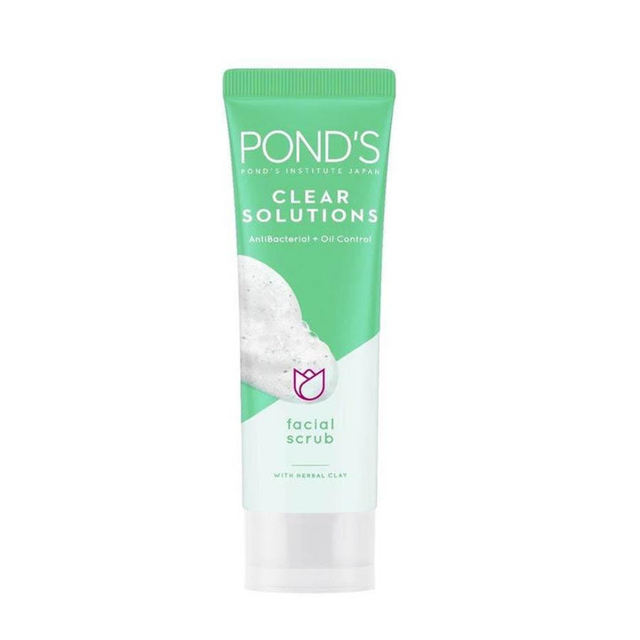 Ponds Clear Solution Anti Bacterial + Oil Control Facial Scrub 100ml - Pinoyhyper