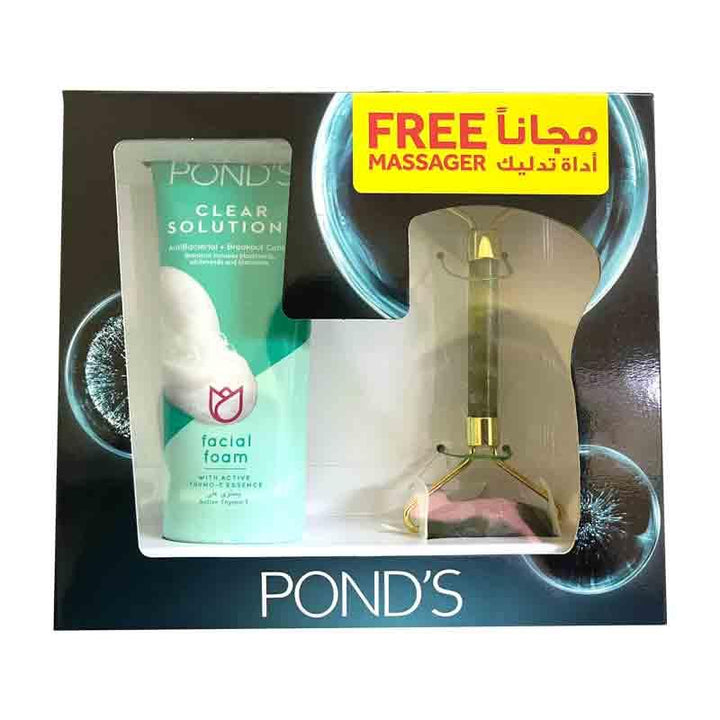 Ponds Clear Solutions Facial Foam with Free Face Massage Roller - Pinoyhyper