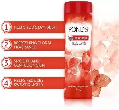 Ponds Starlight Perfumed Talcum Powder - 100 gm - Pinoyhyper