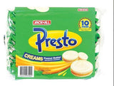 Presto Creams Peanut Butter 10x30gm - Pinoyhyper