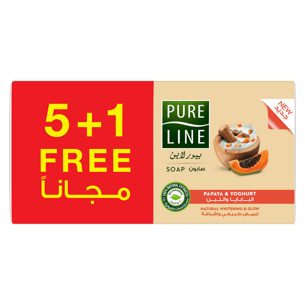 Pure Line Bar Soap with Papaya & Yoghurt 6 X 120g - Pinoyhyper