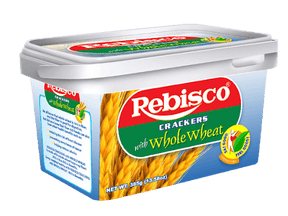 Rebisco Cracker With Whole Wheat Tub 385gm - Pinoyhyper
