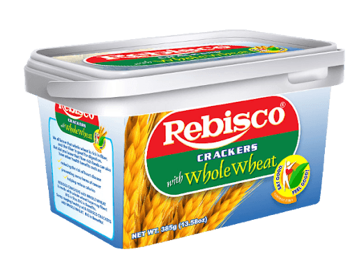 Rebisco Cracker With Whole Wheat Tub 385gm - Pinoyhyper