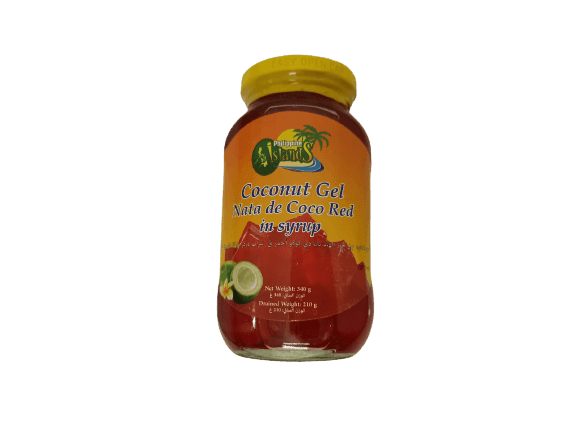 Red Coconut Gel in Syrup Nata De Coco 340g - Pinoyhyper