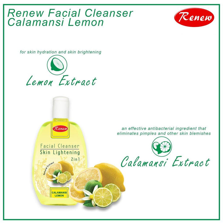 Renew Facial Cleanser Calamansi Lemon - 250ml - Pinoyhyper