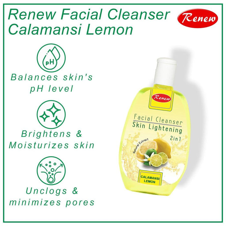 Renew Facial Cleanser Calamansi Lemon - 250ml - Pinoyhyper