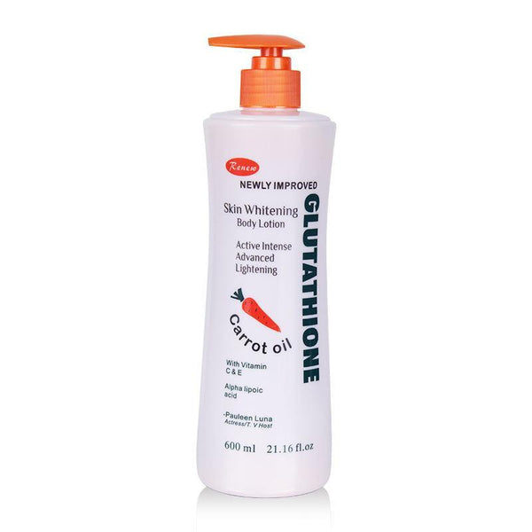 Renew Glutathione Carrot Oil Skin whitening Body Lotion 600 ml - Pinoyhyper