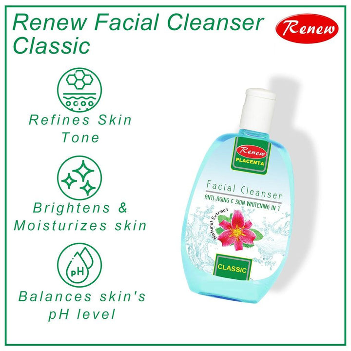 Renew Placenta Facial Cleanser Classic - 250ml - Pinoyhyper
