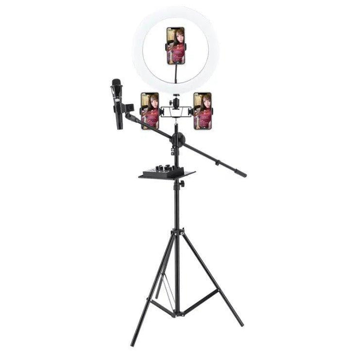 Ring Light With Stand - Live Streaming Artifact With Fill Light With Shelf - Pinoyhyper