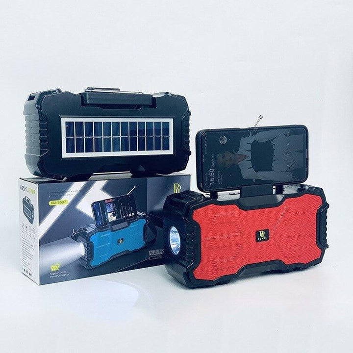 RM-S507 Outdoor Bluetooth Speaker With Flashlight Portable Small Speaker With Solar Charging Speaker - Pinoyhyper