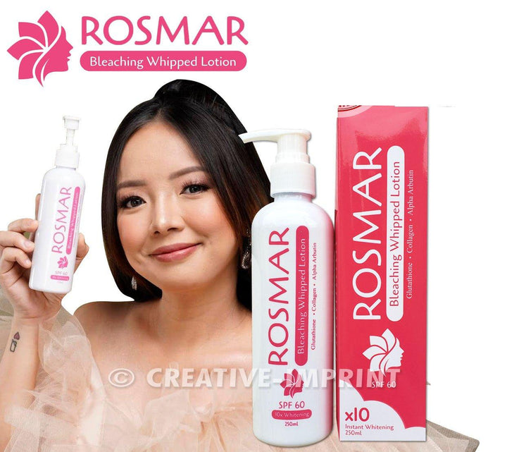 Rosmar Instant Whitening Bleaching Whipped Lotion Spf 60 - 250ml - Pinoyhyper