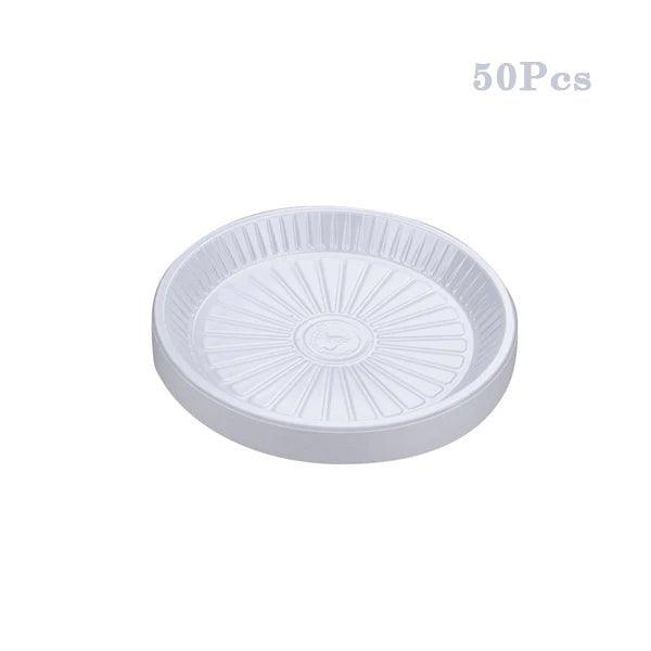 Round Plain Plate Size 18, (50 Pcs) - Pinoyhyper