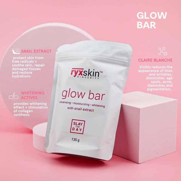 ryxskin Glow Bar Soap with Snail extract -135 g - Pinoyhyper