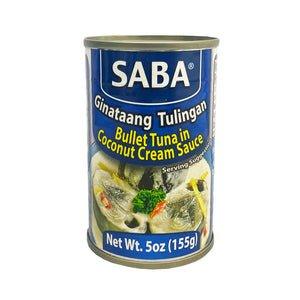 Saba Bullet Tuna In Coconut Cream Sauce - Ginataang Tulingan 155g - Pinoyhyper