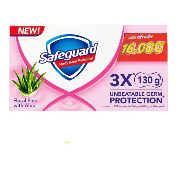 Safeguard Floral Pink with Aloe 3 x 130g - Pinoyhyper