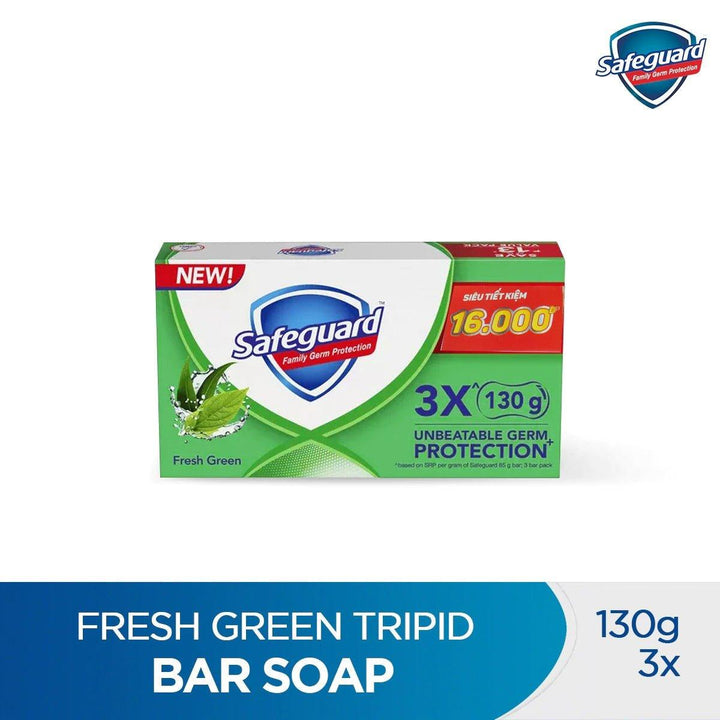 Safeguard Fresh Green Bar Soap 3 x 130g - Pinoyhyper