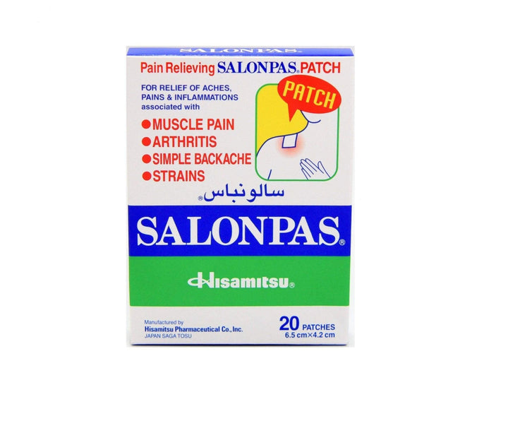 Salonpas Patch 20 Patches 6.5cmX 4.2cm - Pinoyhyper