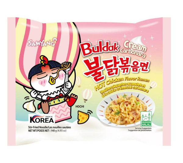 Samyang Buldak Cream Carbonara Korean Noodle - 140g - Pinoyhyper