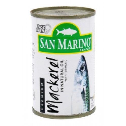 San Marino Premium Mackerel In Nat Oil 165gm - Pinoyhyper