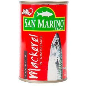 San Marino Premium Mackerel in Tomato Sauce EOC 165gm - Pinoyhyper