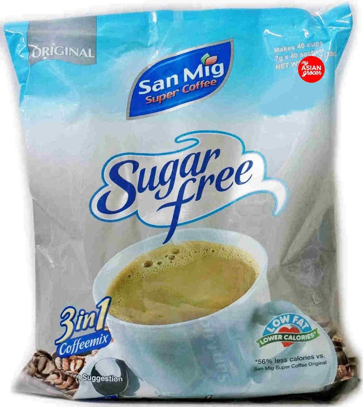 San Miguel 3 In 1 Coffee Mix Sugar Free Original 40 x 7gm Sachet - Pinoyhyper