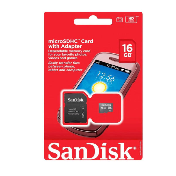 SanDisk MicroSD Memory Card 16GB - Pinoyhyper