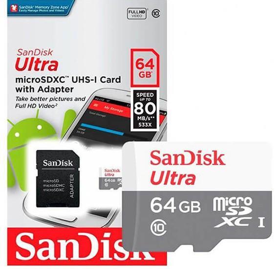 SanDisk MicroSD Memory Card 64GB - Pinoyhyper